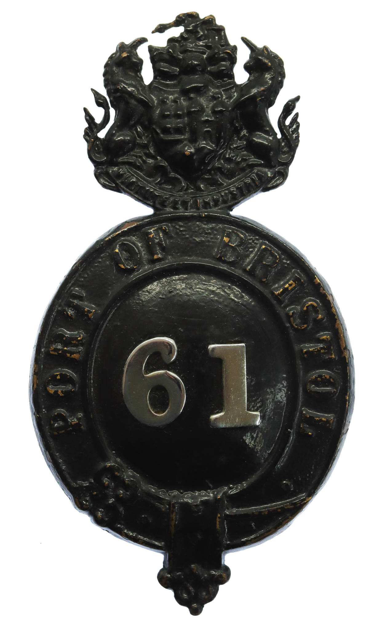 Port of Bristol Police Black Helmet Plate (61)