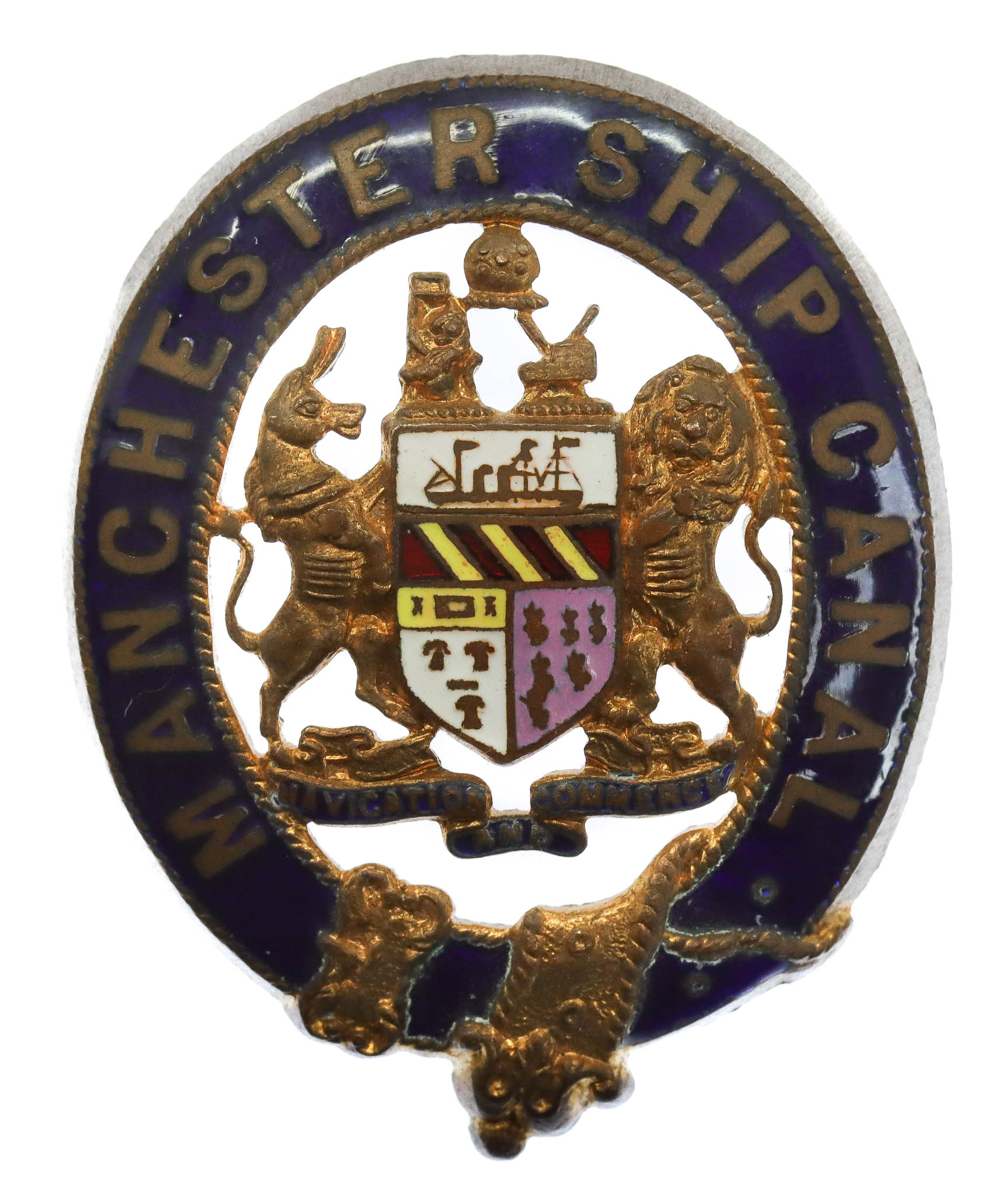 Manchester Ship Canal Police Enamelled Cap Badge