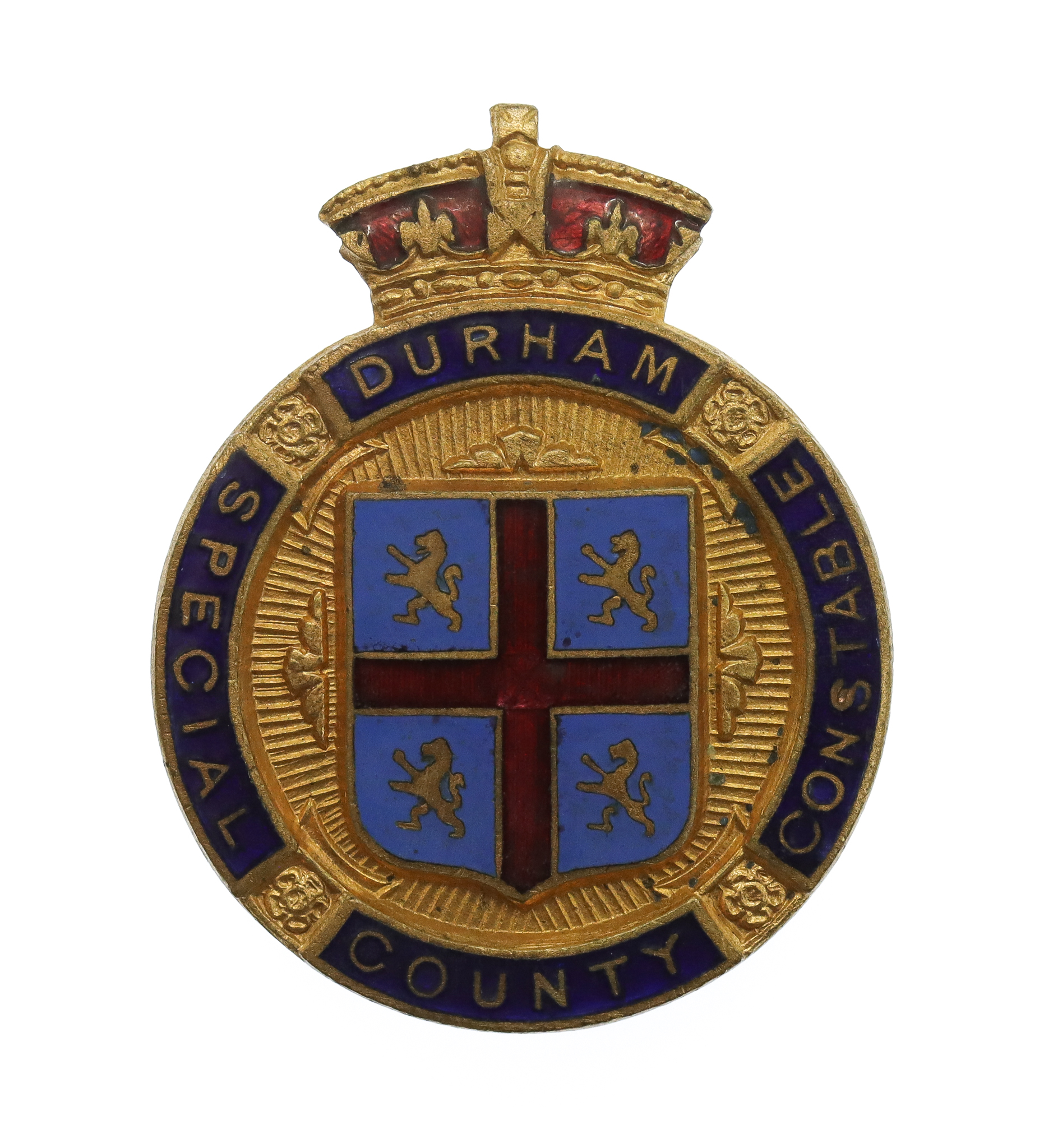 Durham County Constabulary Special Constable Enamelled Lapel Badge