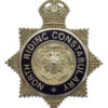 North Riding Constabulary Senior Officer's Silver & Enamel Cap Badge - King's Crown
