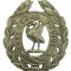 Liverpool City Police White Metal Wreath Helmet Plate