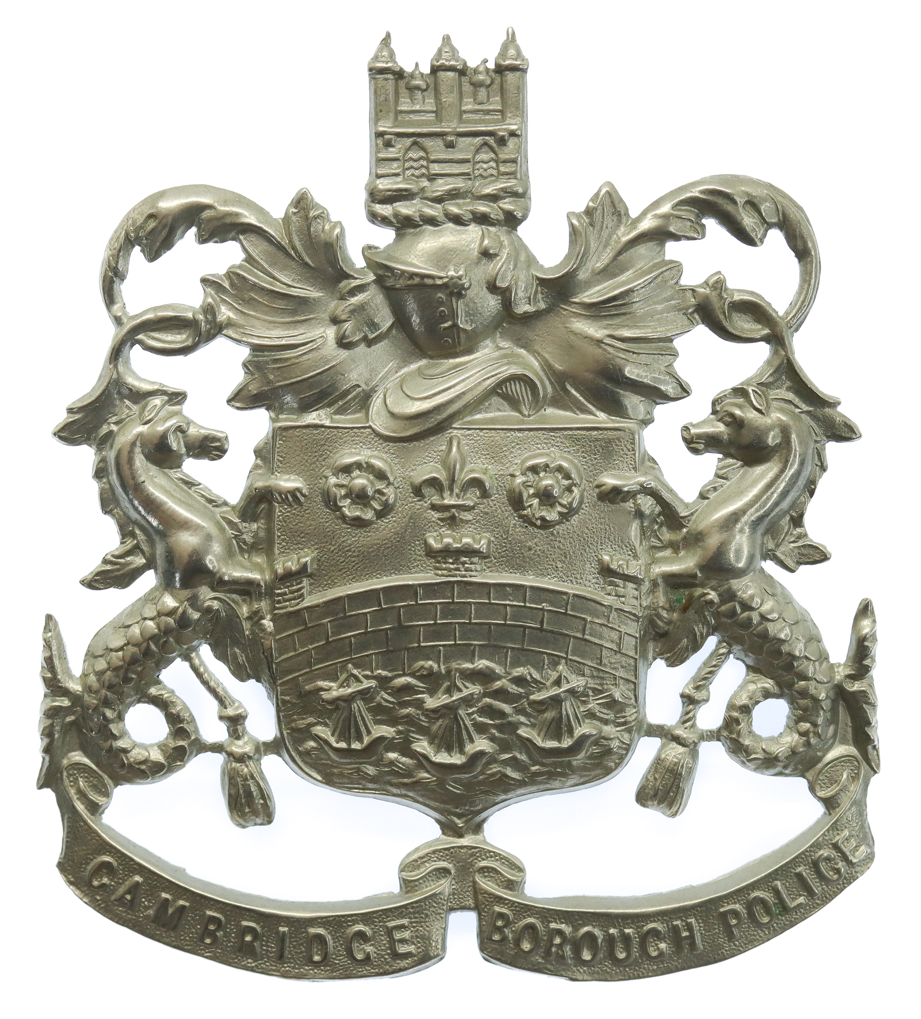 Cambridge Borough Police Helmet Plate