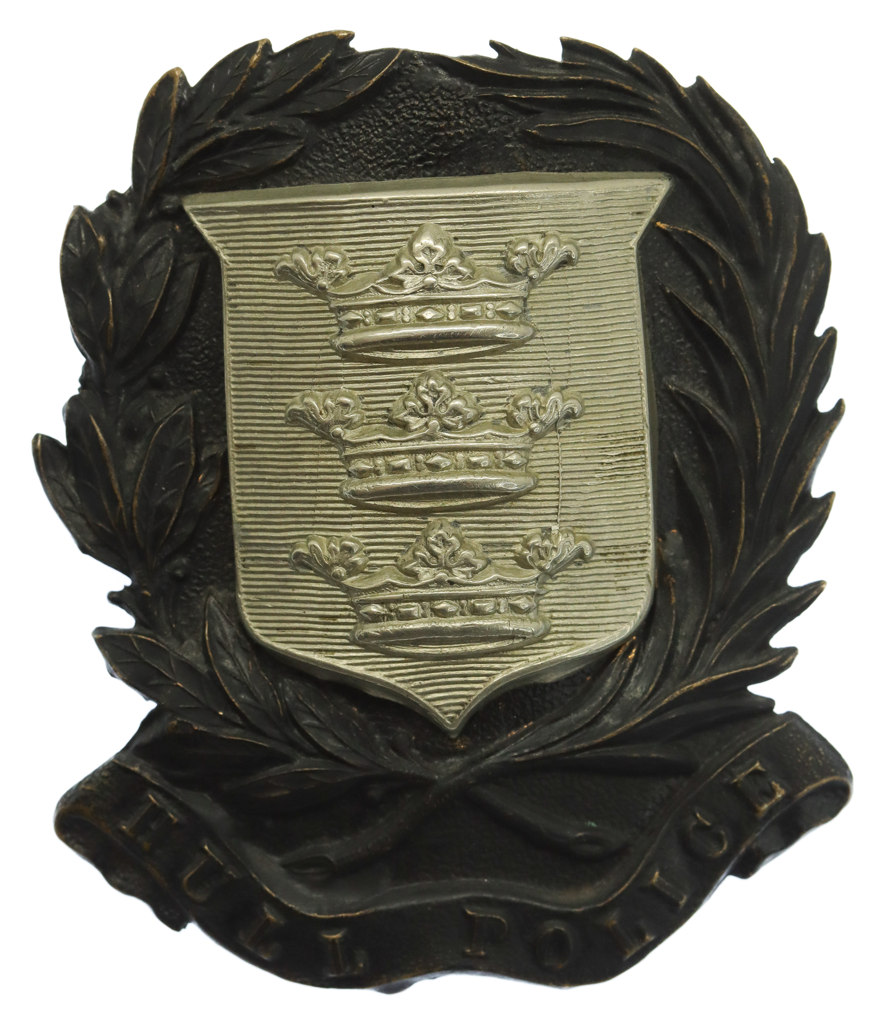 Victorian Hull City Police Helmet Plate