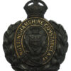 Nottinghamshire Constabulary Black Wreath Helmet Plate - King's Crown