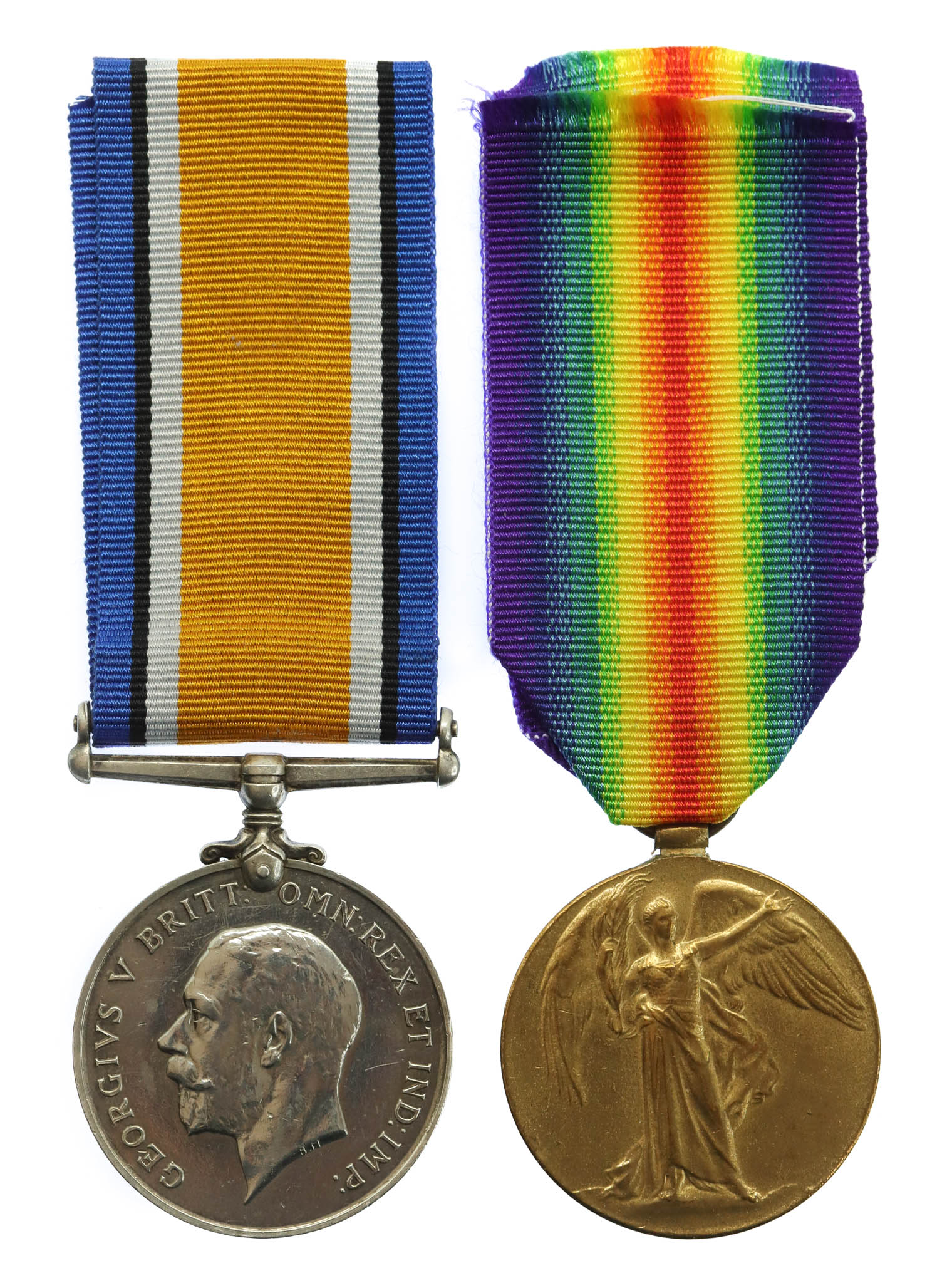 WW1 British War & Victory Medal Pair - Pte. J.T. Blair, 1st Bn. East Lancashire Regiment - K.I.A. 18/10/16