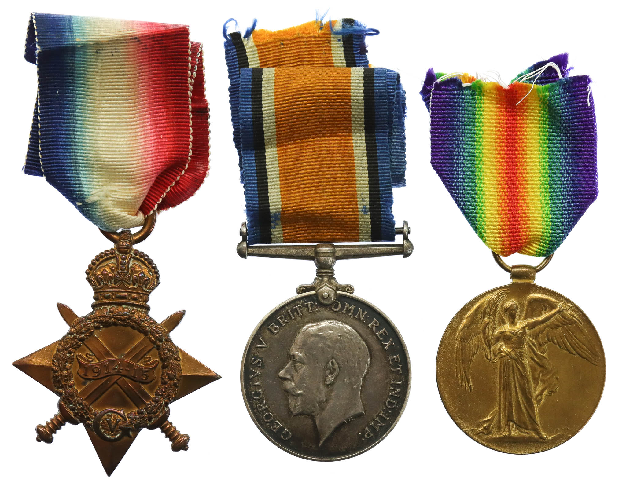 WW1 1914-15 Star Medal Trio - W.D. Thomas, British Red Cross & Order of St. John of Jerusalem