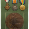 WW1 1914-15 Star, British War Medal, Victory Medal and Memorial Plaque - Pte. J. Sutton, 18th (3rd City Pals) Bn. Manchester Regiment - K.I.A. 30/7/16