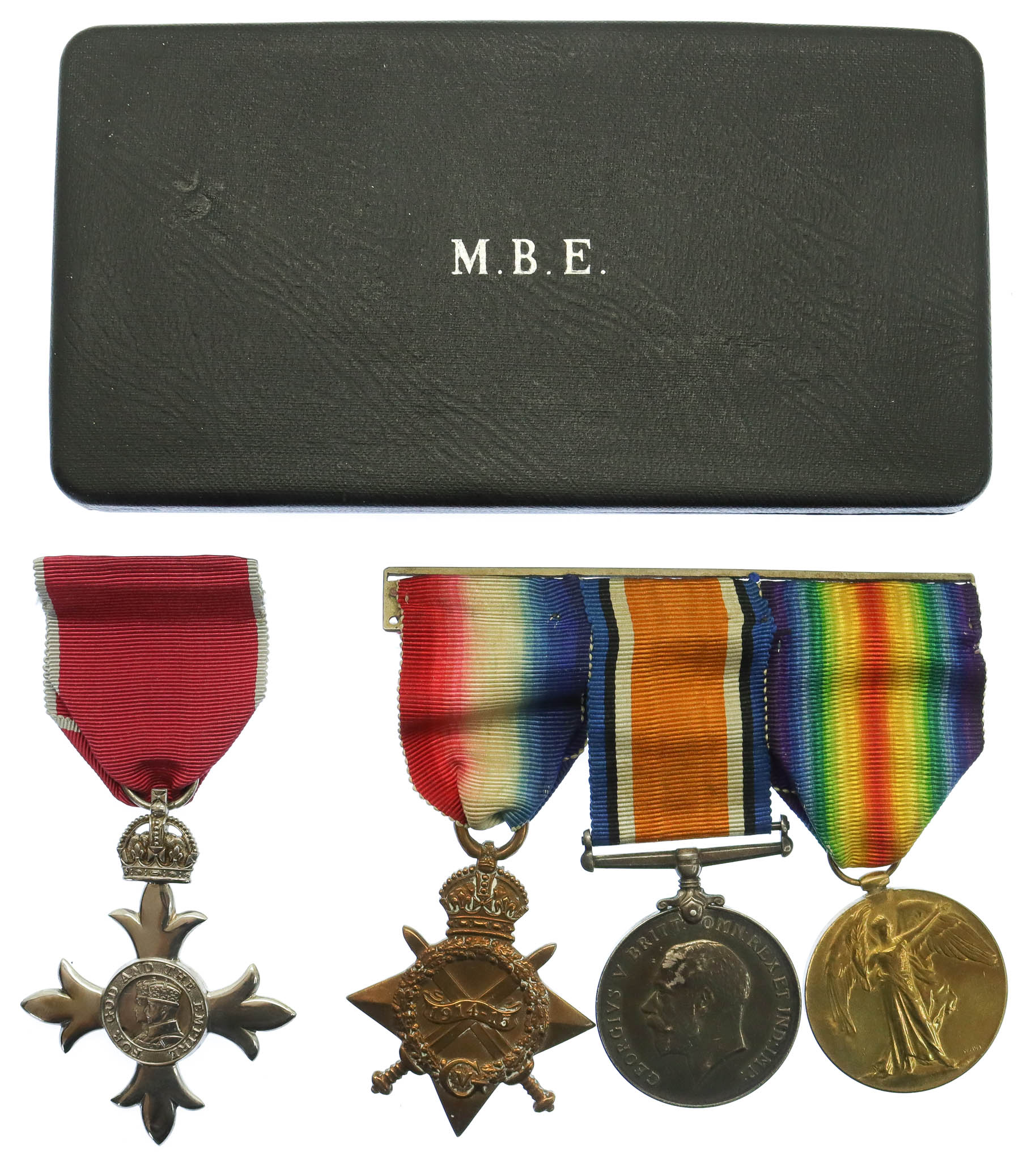 M.B.E. (Civil Division) and WW1 1914-15 Star Medal Trio - Pte. E.M. Rogers, Royal Army Medical Corps