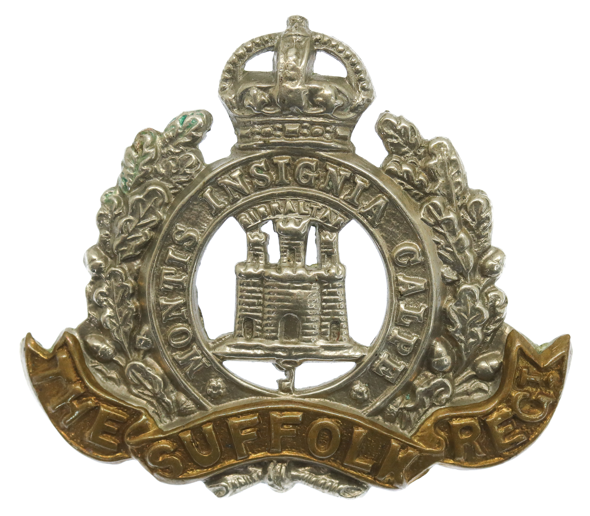 Edwardian Suffolk Regiment Cap Badge