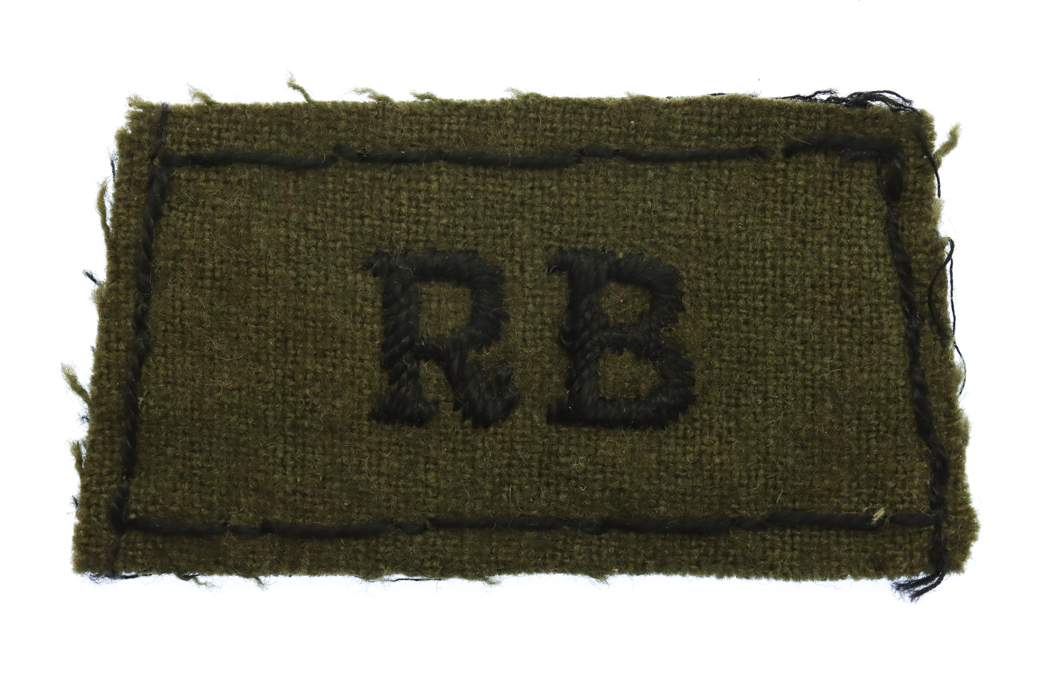 Rifle Brigade (RB) Cloth Slip On Shoulder Title