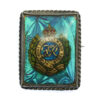 George V Royal Engineers Sterling Silver Sweetheart Brooch