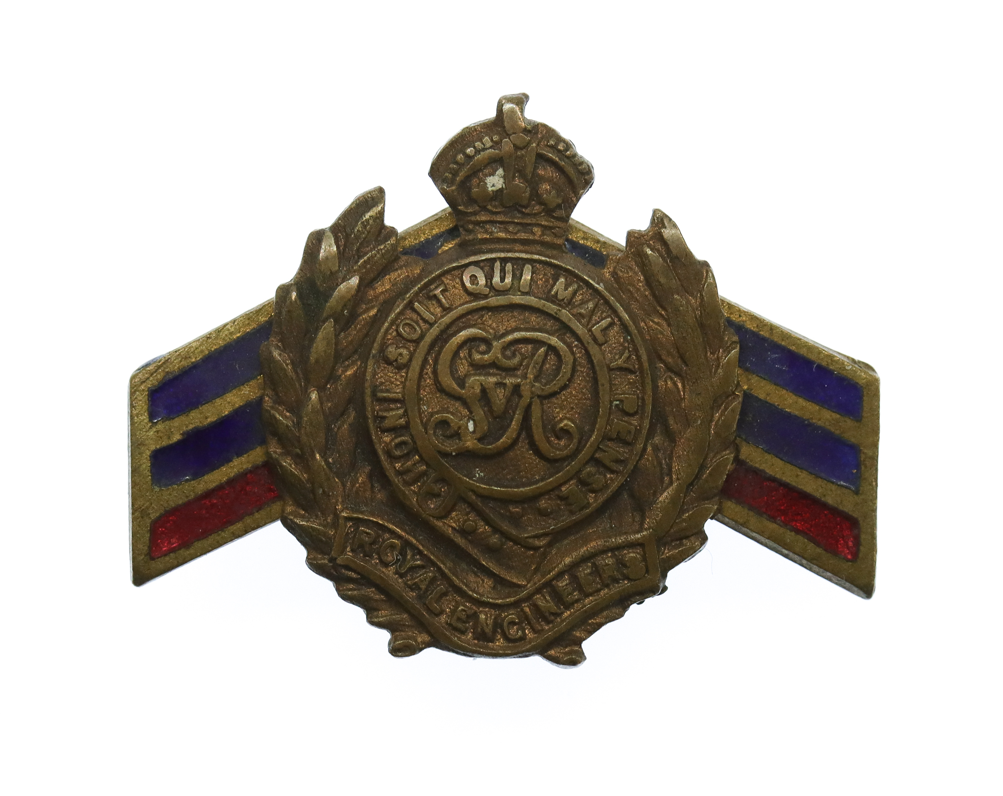 George V Royal Engineers Lapel Badge