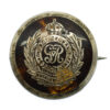 WW1 George V Royal Engineers Silver & Guilloche Enamel Sweetheart Brooch