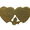 George VI Royal Engineers Mizpah Hearts Sweetheart Brooch