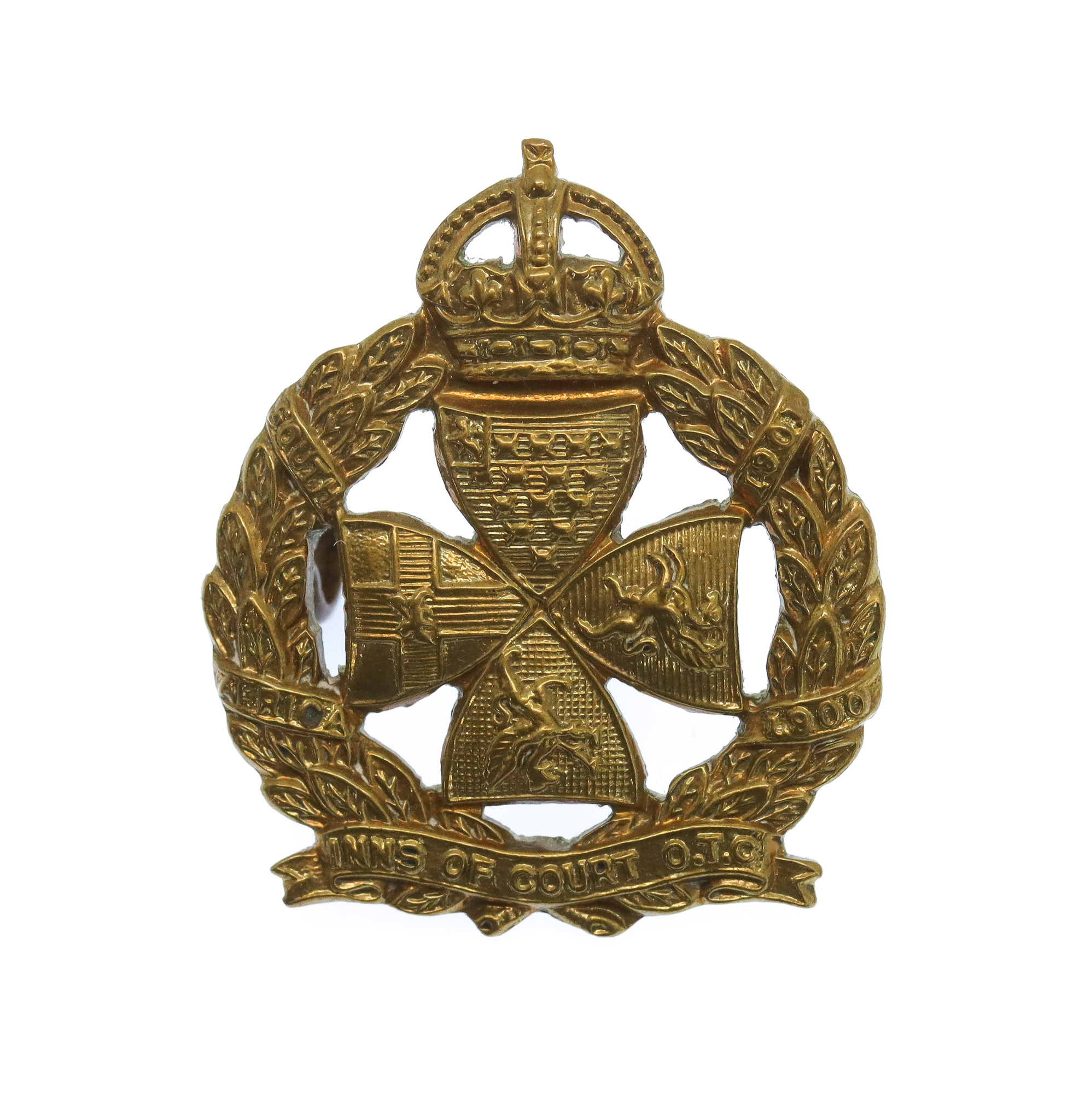 Inns of Court O.T.C. Collar Badge - King's Crown