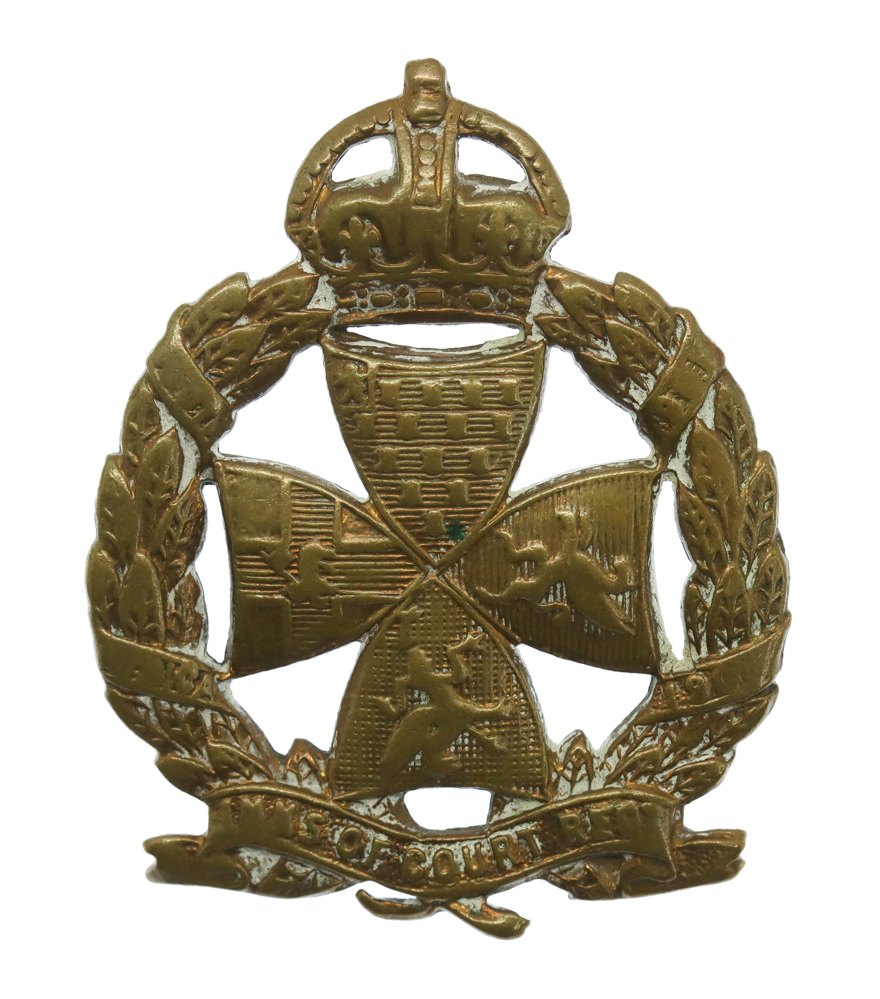Inns of Court Regiment Cap Badge - King's Crown