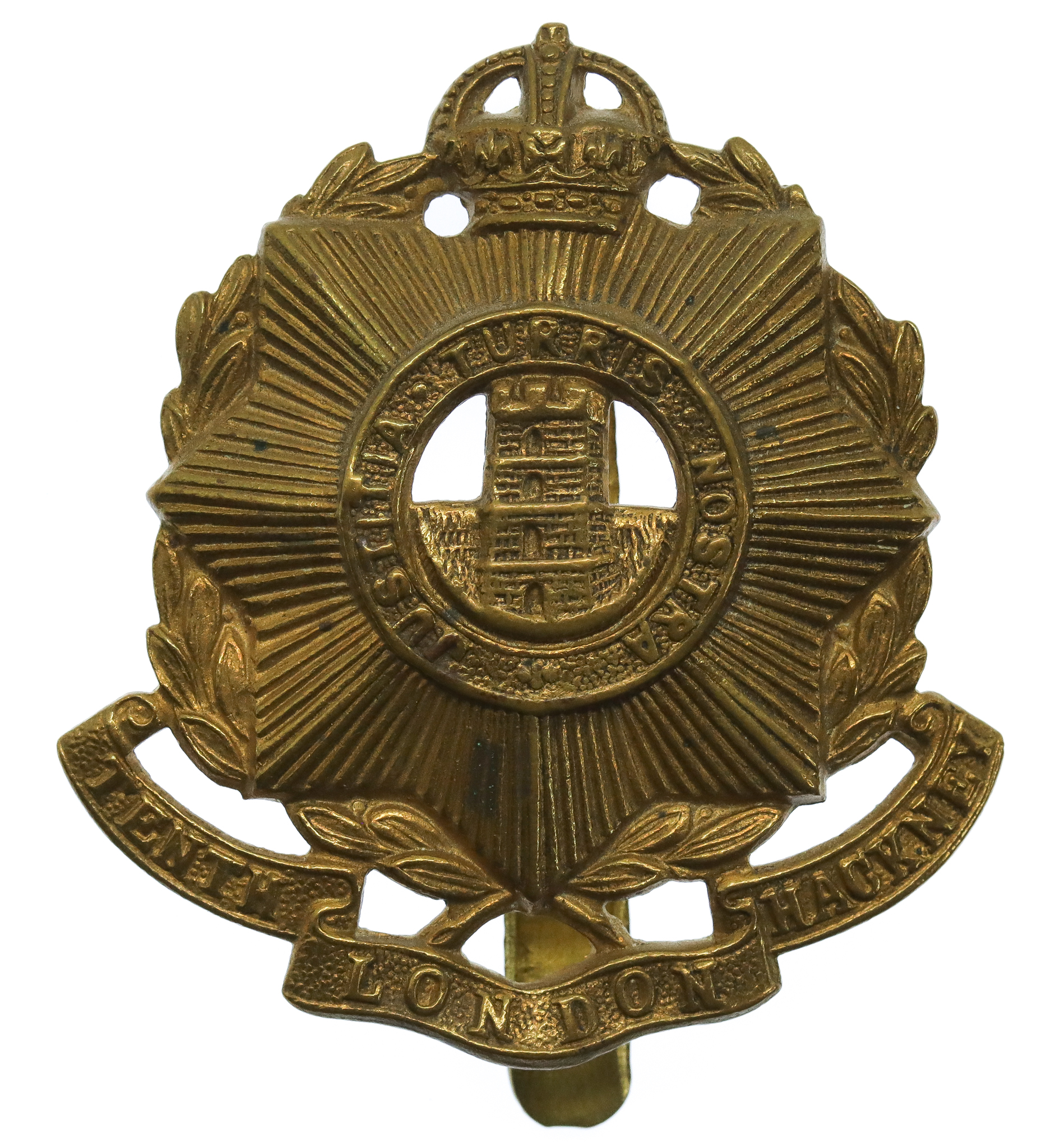 10th County of London Bn. (Hackney Rifles) London Regiment Cap Badge