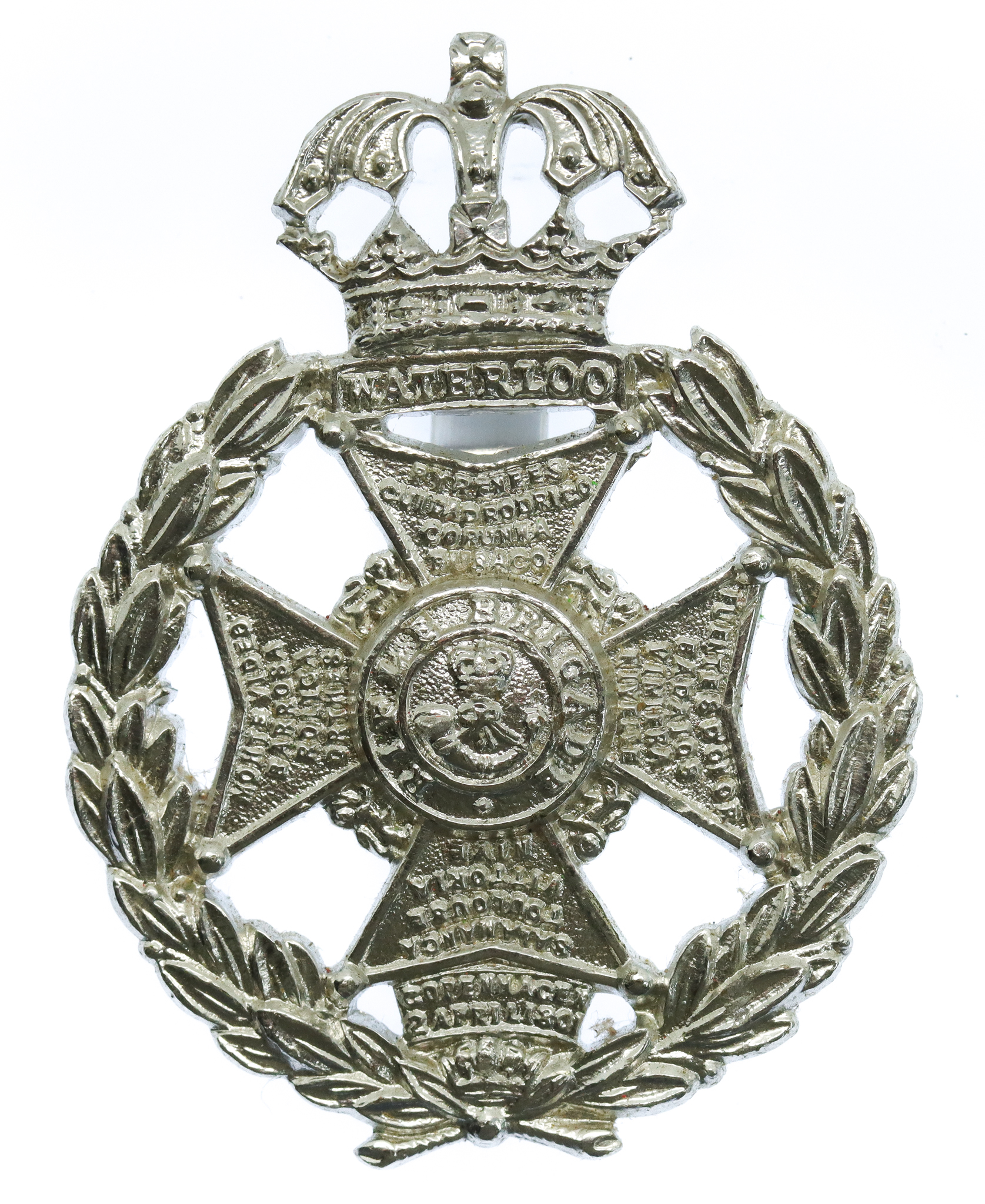 Rifle Brigade Anodised (Staybrite) Cap Badge (c.1956-1958)