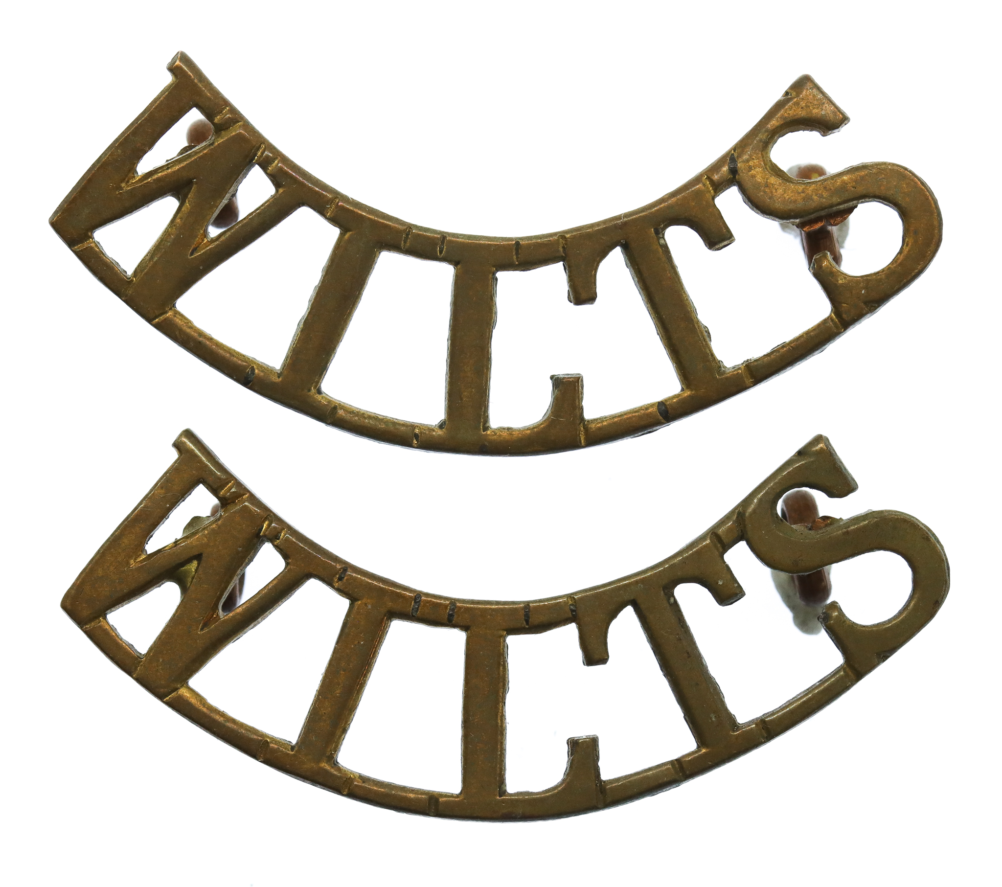 Pair of Wiltshire Regiment (WILTS) Shoulder Titles