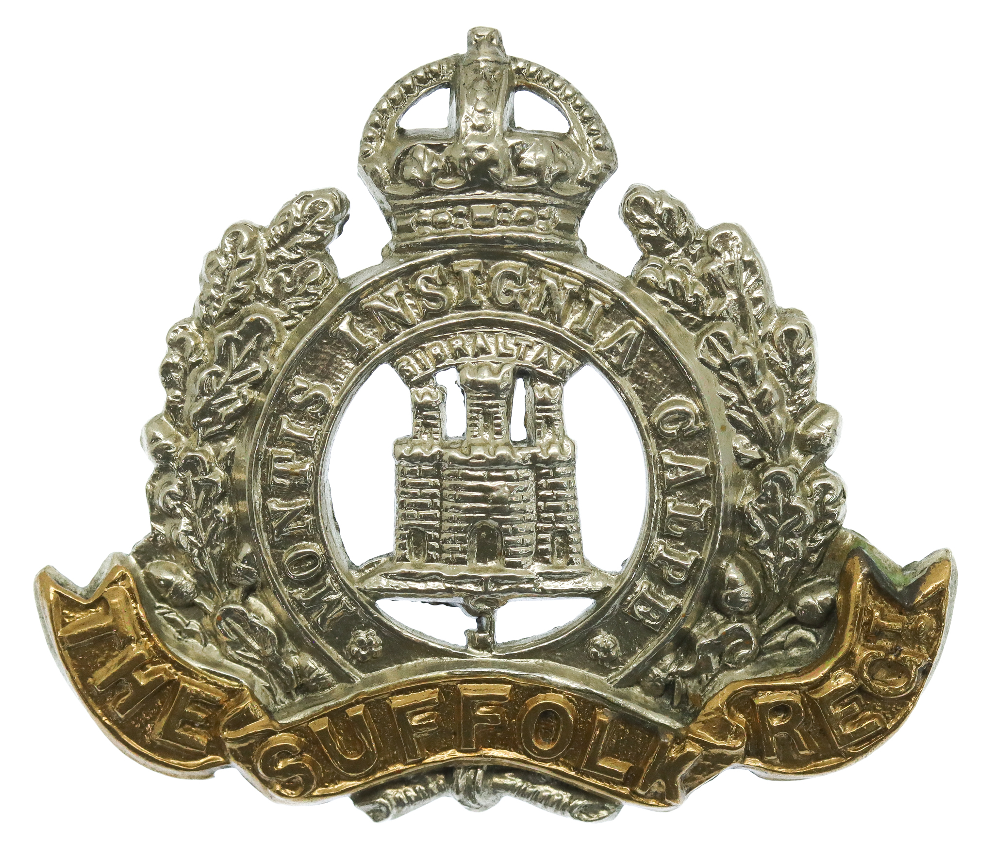 Edwardian Suffolk Regiment Cap Badge