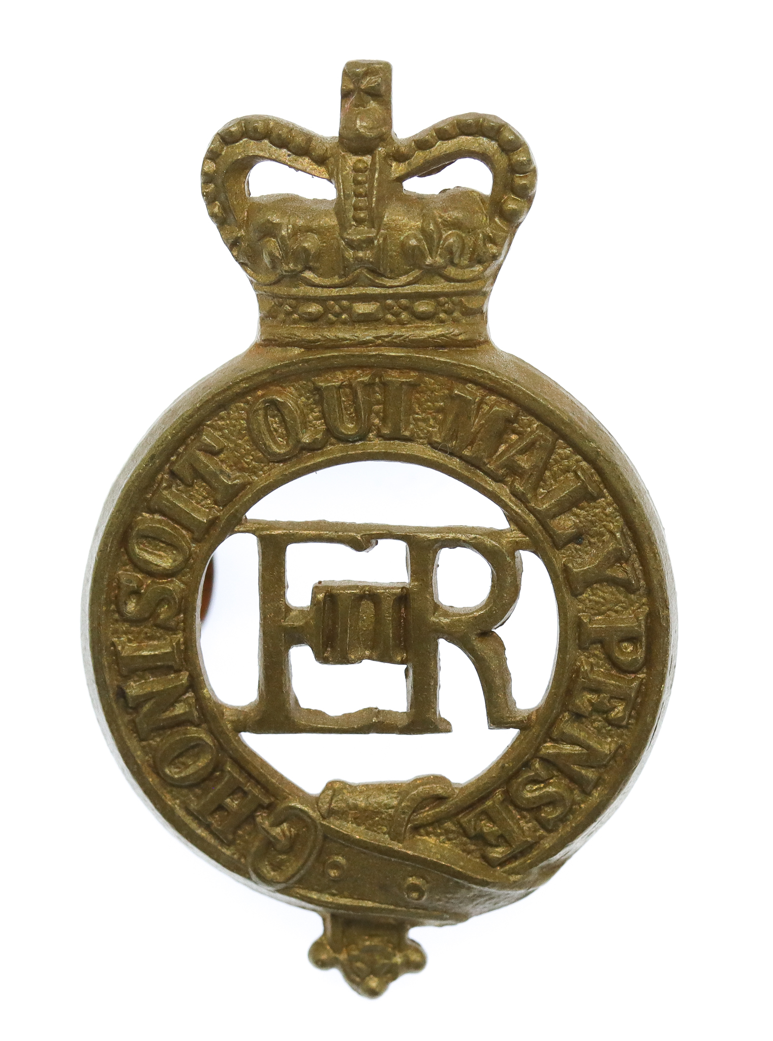 EIIR Household Cavalry Brass Cap Badge