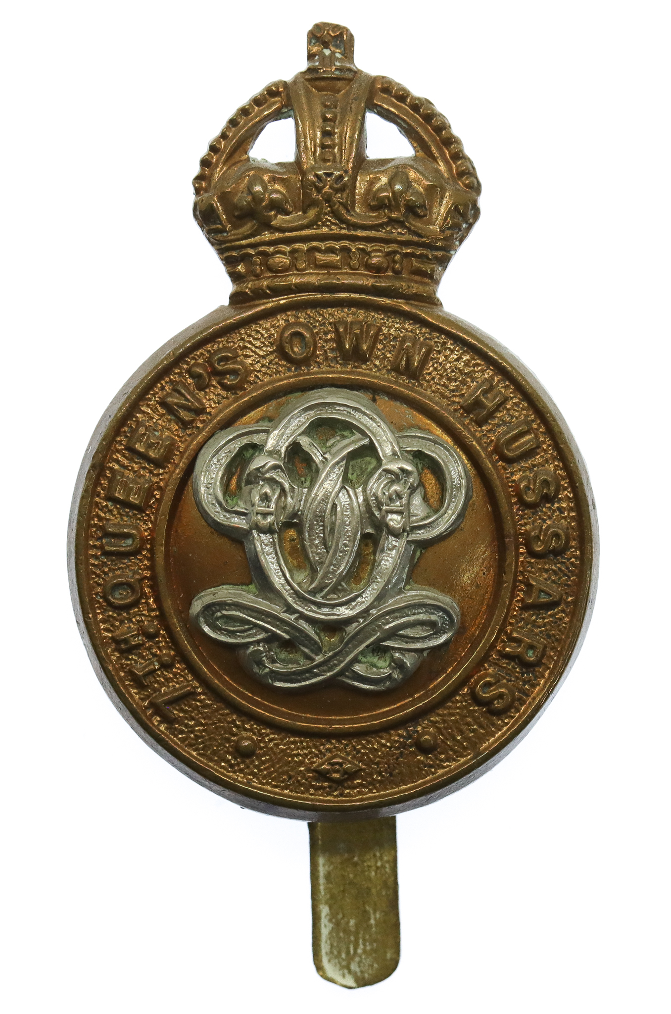 7th Queen's Own Hussars Cap Badge - King's Crown