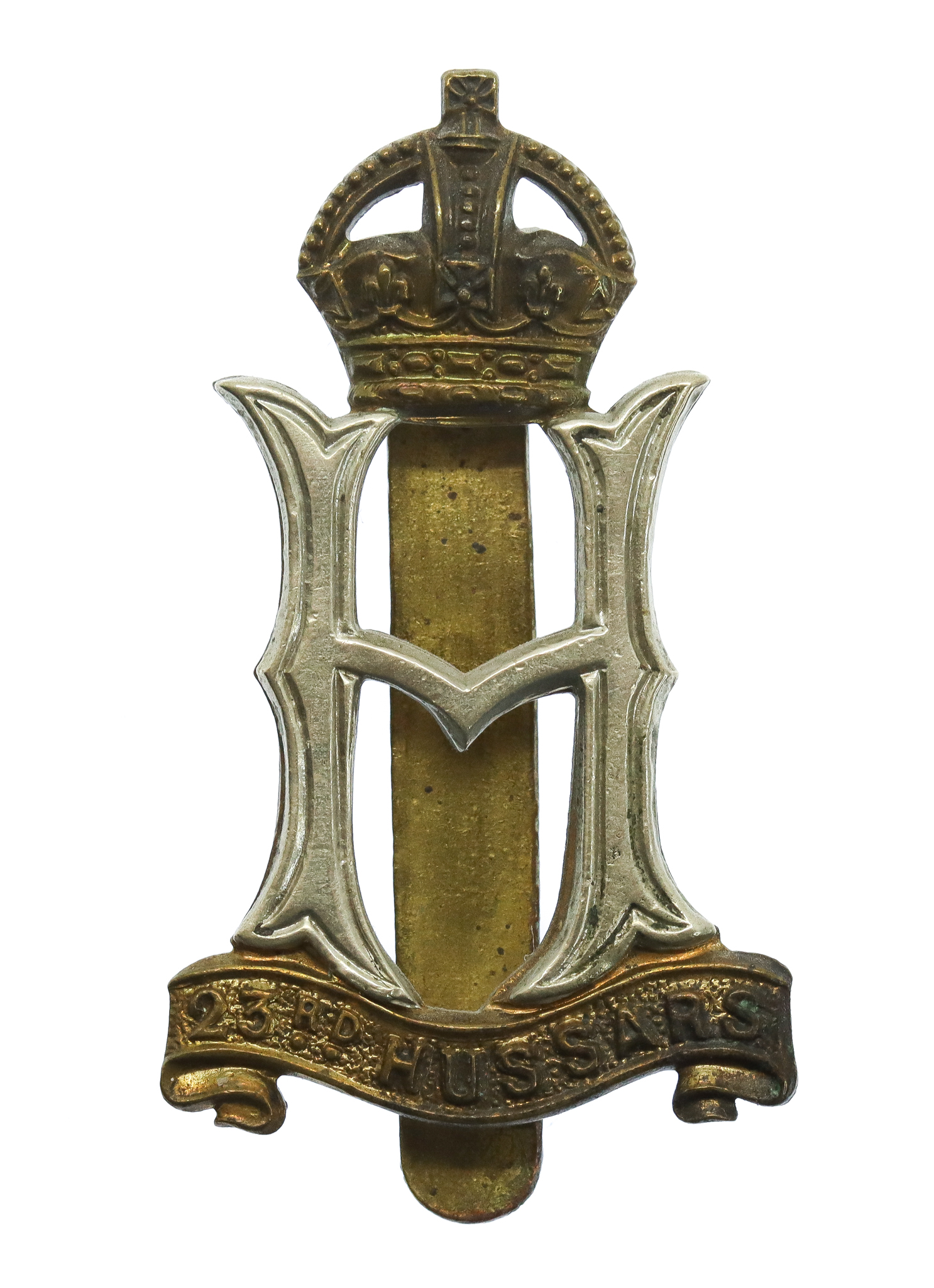 23rd Hussars Cap Badge - King's Crown