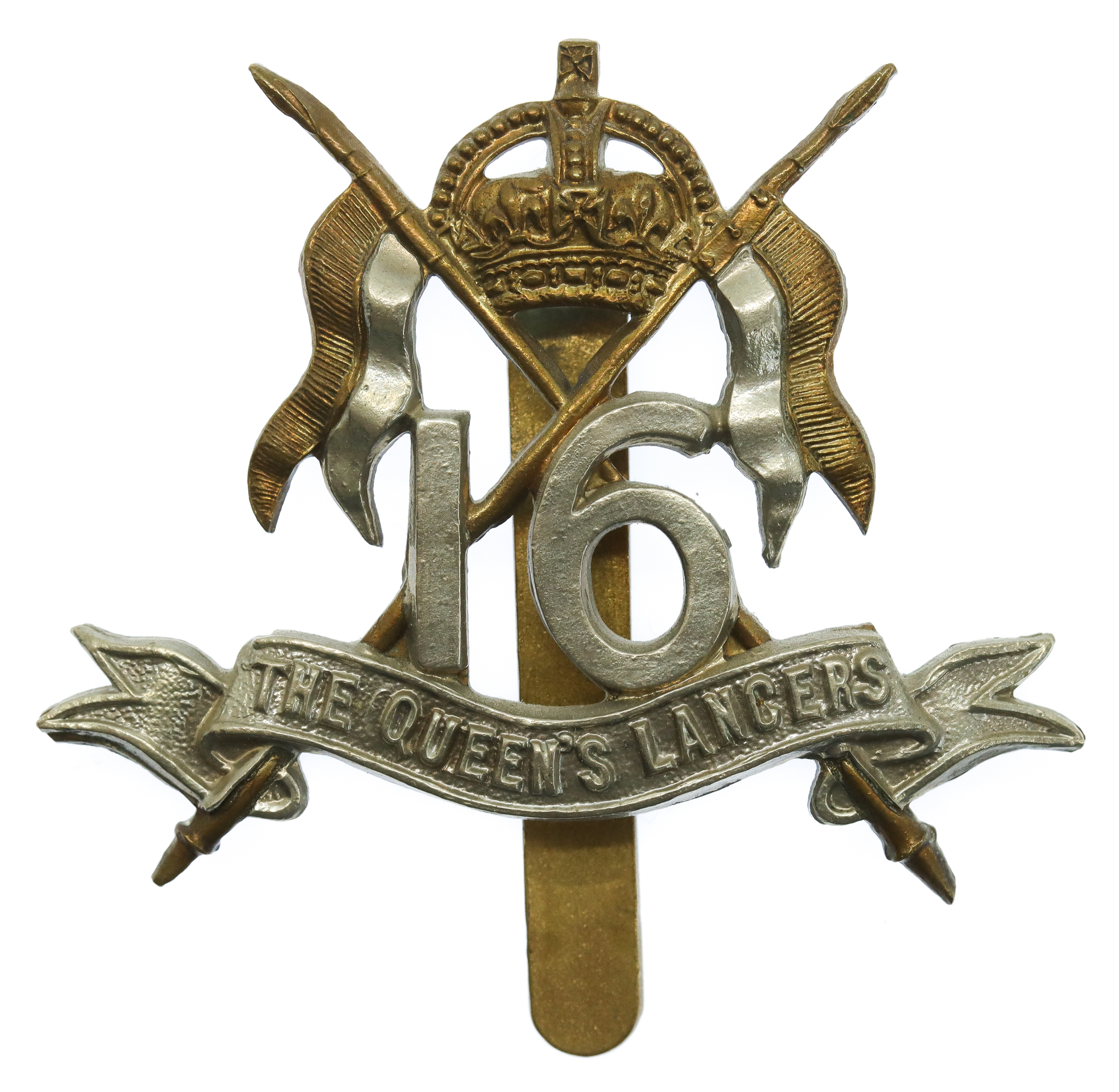 16th The Queen's Lancers Cap Badge - King's Crown