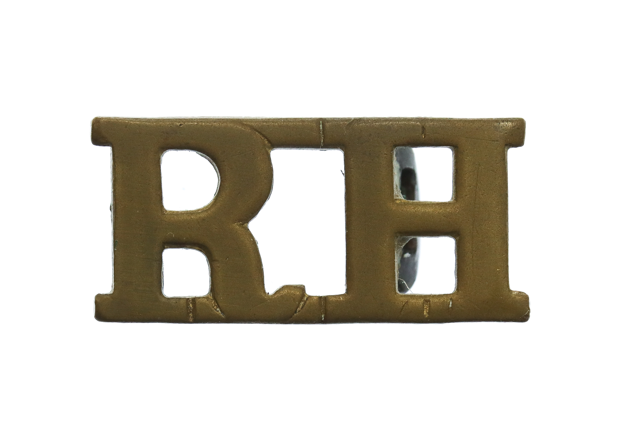 Pair of Black Watch Royal Highlanders (R.H.) Shoulder Titles