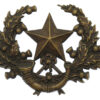 Victorian Cameronians (Scottish Rifles) Blackened Brass Cap Badge