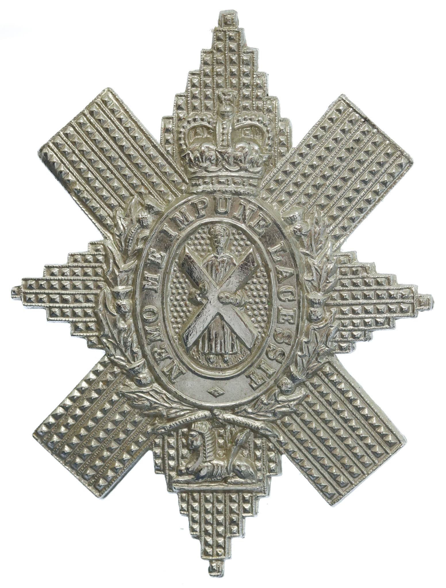 Black Watch (The Royal Highlanders) Anodised (Staybrite) Cap Badge