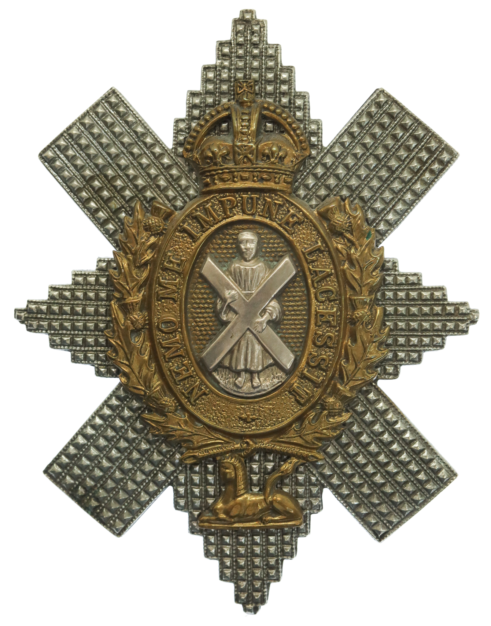 Black Watch (The Royal Highlanders) NCO's Cap Badge - King's Crown