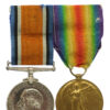 WW1 British War & Victory Medal Pair - Pte. W. Jackson, King's Royal Rifle Corps - Wounded