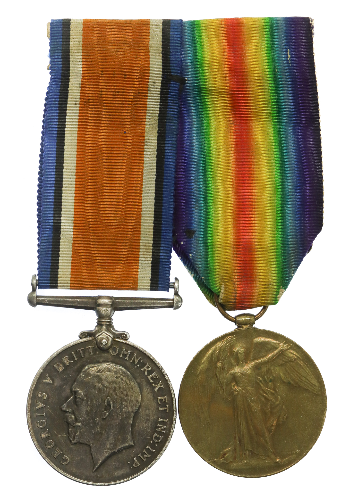 WW1 British War & Victory Medal Pair - Pte. S.W. Smith, 20th (Shoreditch Pals) Bn. Middlesex Regiment