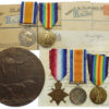 WW1 Clark Family Brother and Sister Medal Grouping - 11th Bn. Royal Warwickshire Regiment & Queen Mary's Army Auxiliary Corps