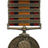 Queen's South Africa Medal (5 Clasps - Cape Colony, Tugela Heights, Relief of Ladysmith, Transvaal, Orange Free State) - Pte. W. Gorvett, Royal Welsh Fusilliers