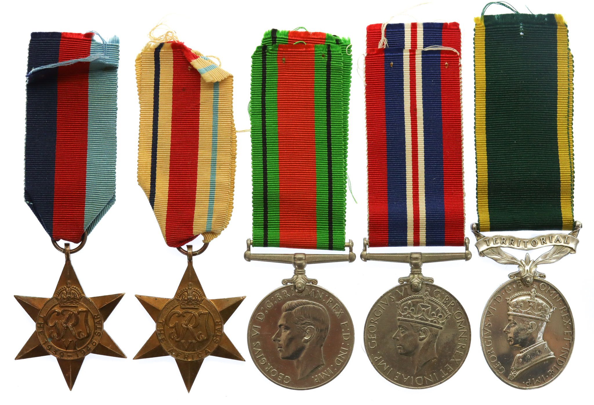 WW2 and Territorial Efficiency Medal Group of Five - Cpl. A.M. Whitelaw, Royal Electrical & Mechanical Engineers