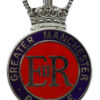 Greater Manchester Police Enamelled Cap Badge - Queen's Crown