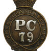 Bedfordshire Constabulary Constables Helmet Plate - King's Crown