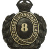 Dorset Constabulary Wreath Helmet Plate - King's Crown