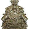 Leicester City Police Chrome Helmet Plate - King's Crown