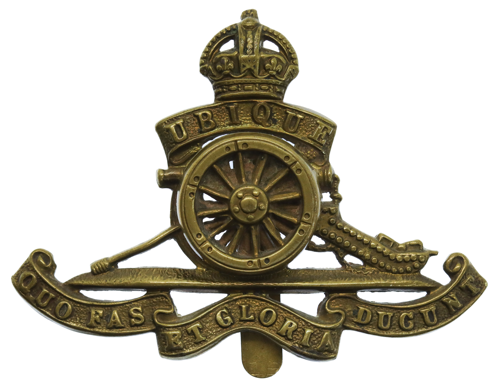 Royal Artillery Cap Badge - King's Crown