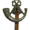 Light Infantry White Metal Cap Badge