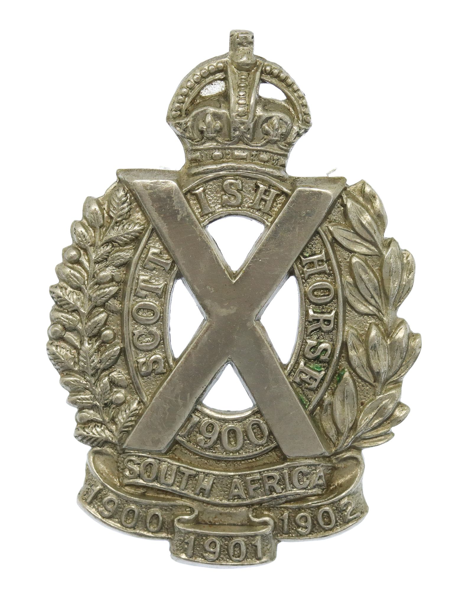 Scottish Horse Yeomanry Cap Badge - King's Crown