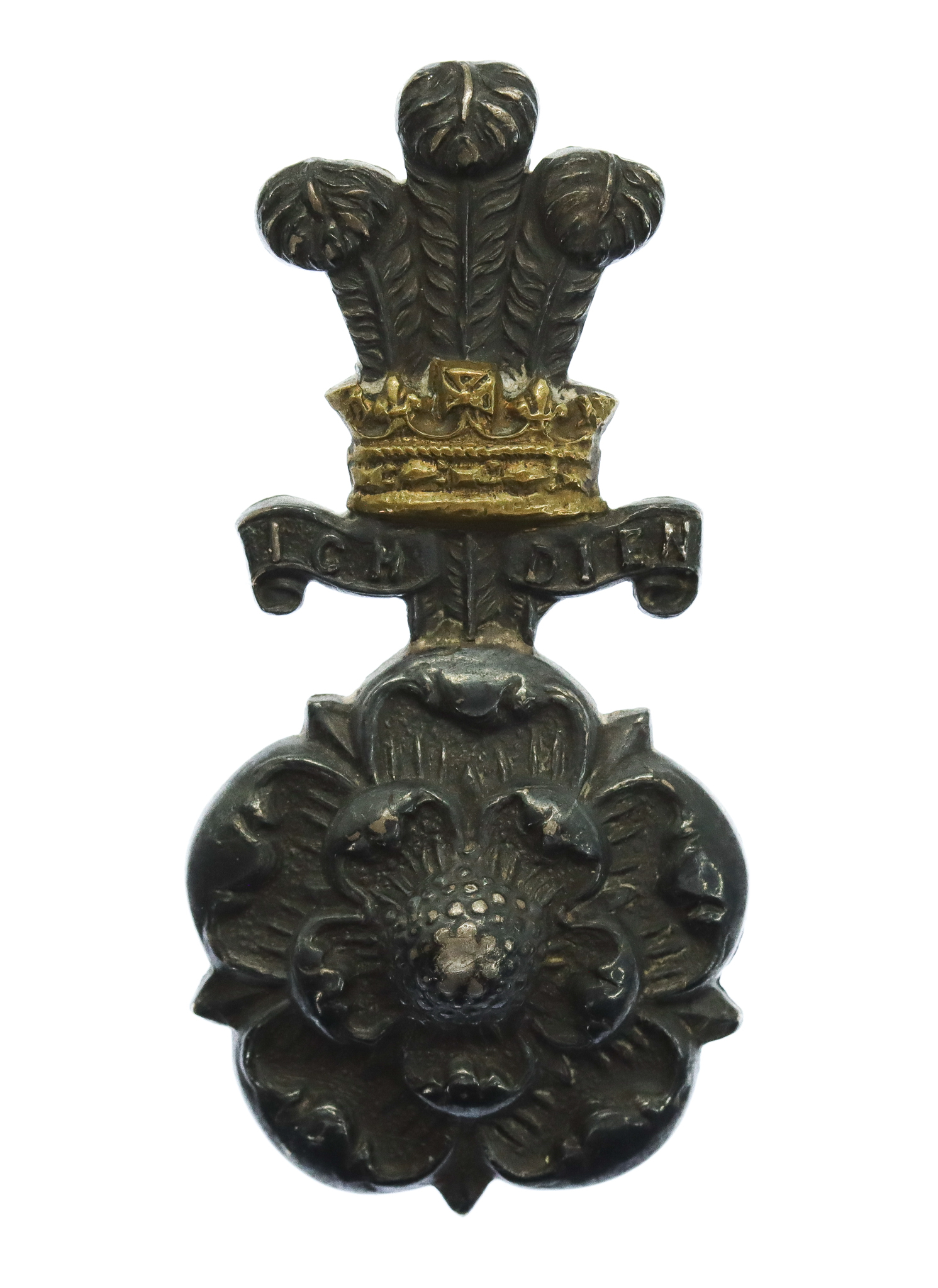 Yorkshire Hussars Officer's Silver & Gilt Cap Badge