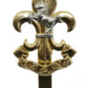 The King's Regiment Anodised (Staybrite) Cap Badge