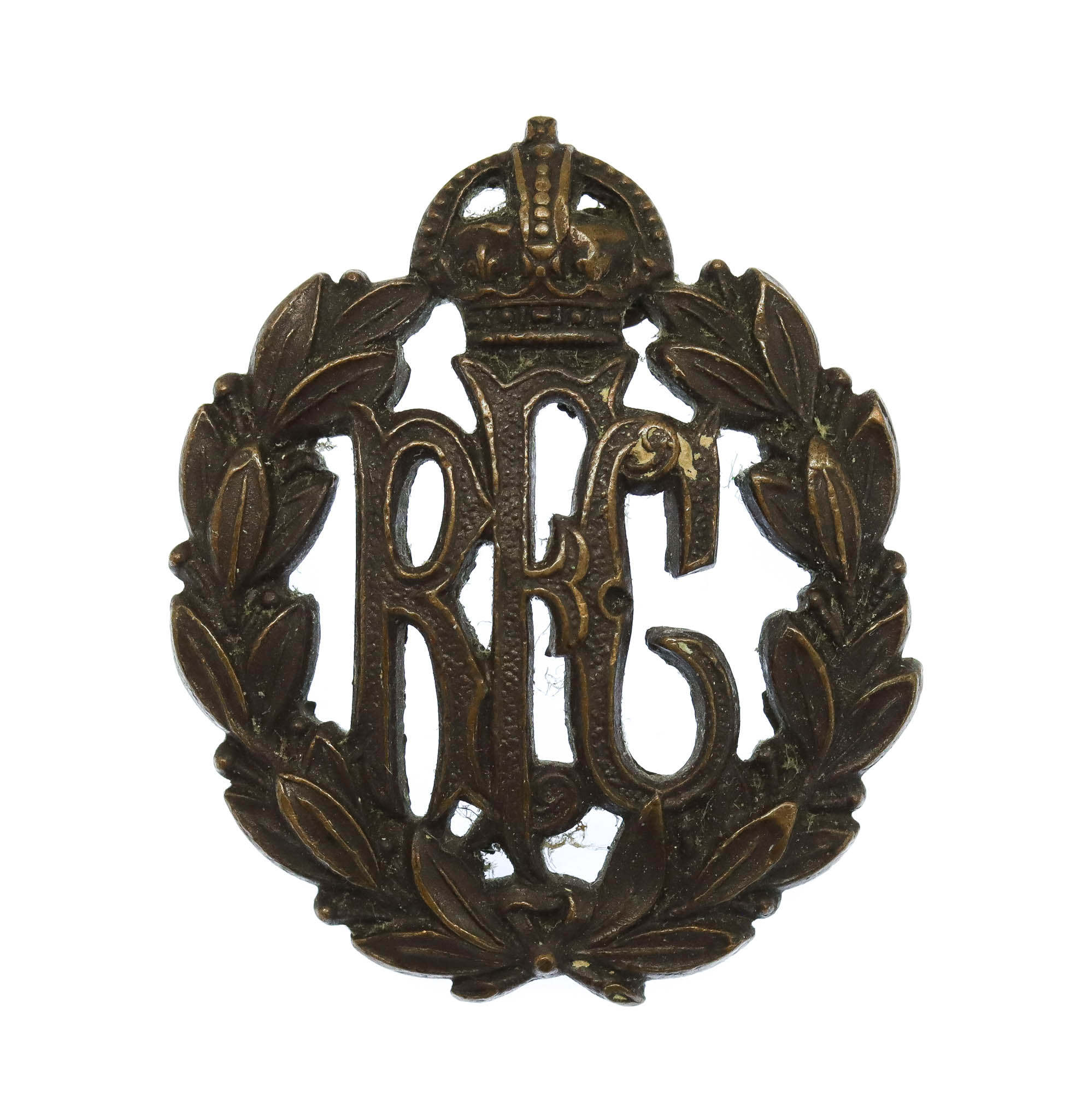 WWI Royal Flying Corps (R.F.C.) Officer's Service Dress Collar Badge