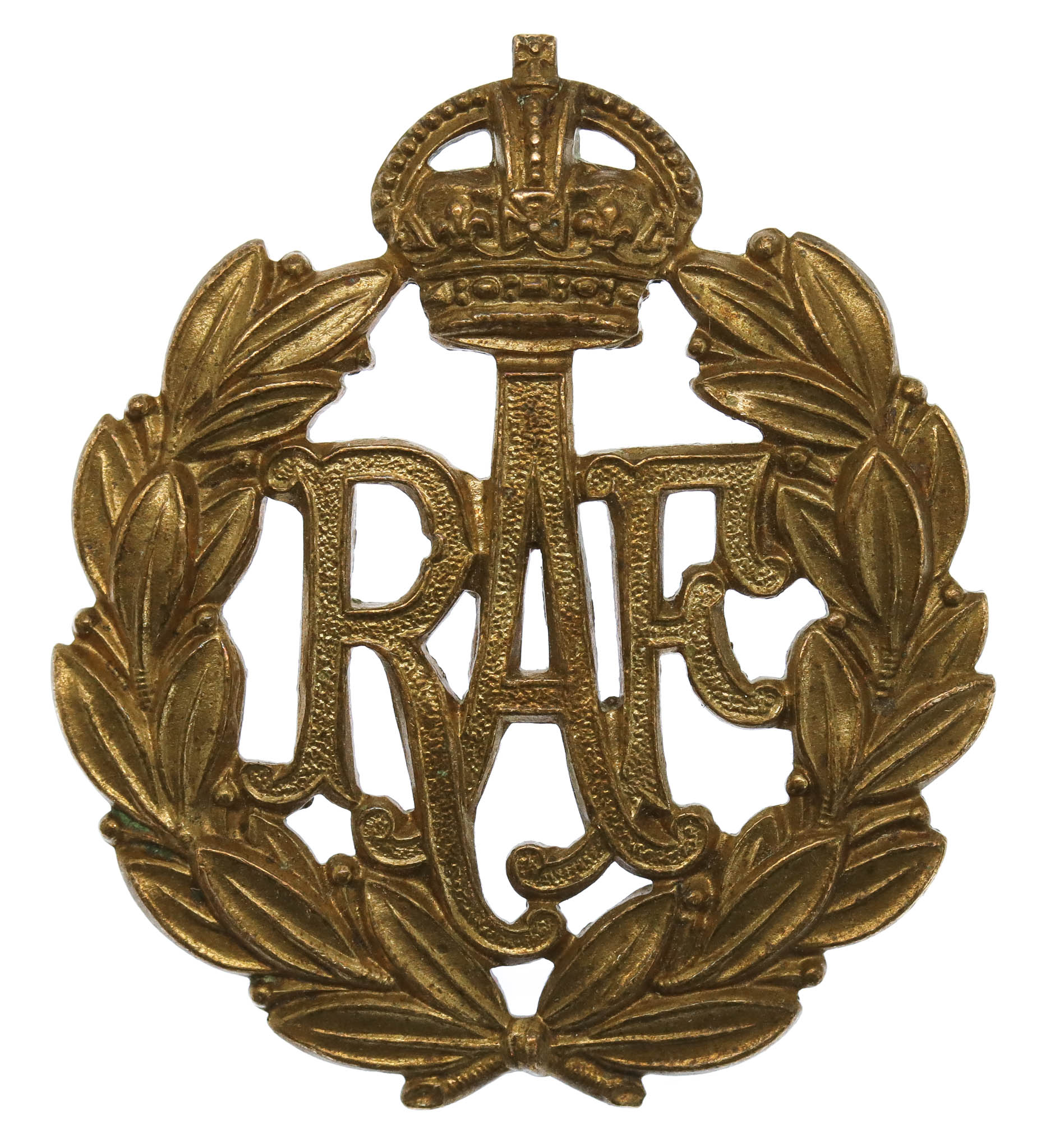Royal Air Force (R.A.F.) Cap Badge - King's Crown