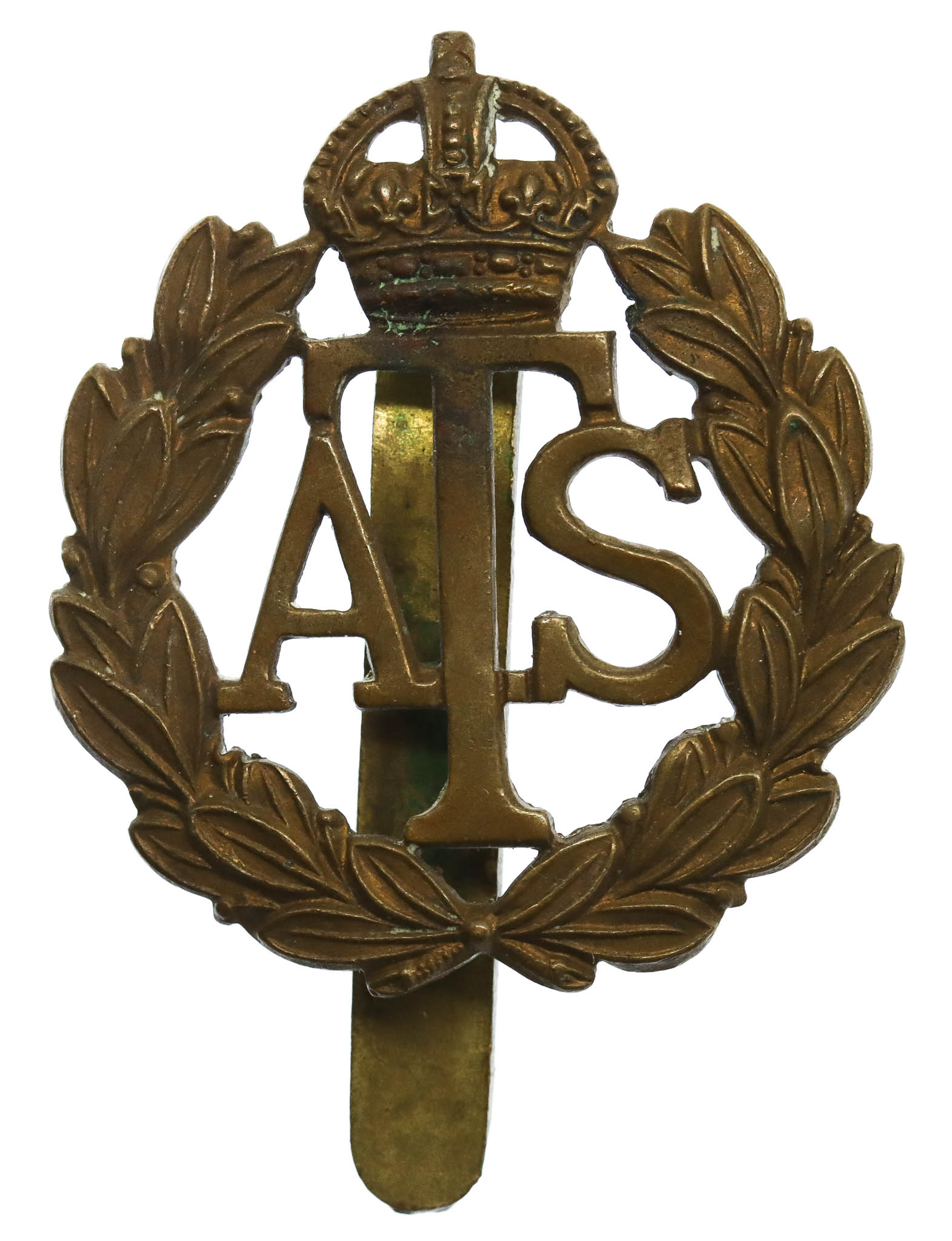 Auxiliary Territorial Service (A.T.S.) Cap Badge - King's Crown