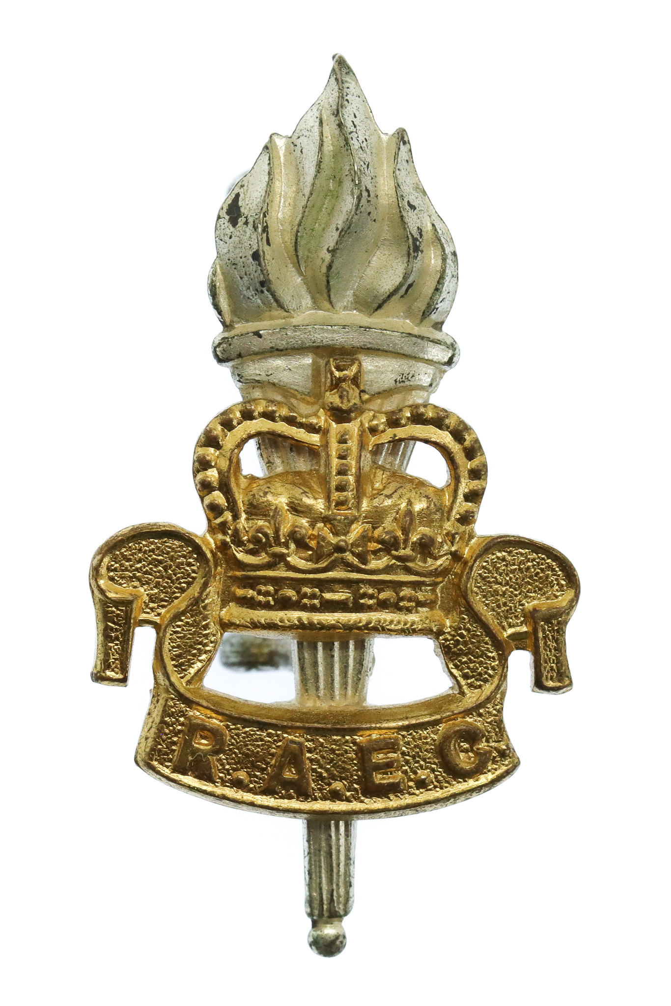 Royal Army Educational Corps (R.A.E.C.) Officer's Dress Cap Badge - Queen's Crown